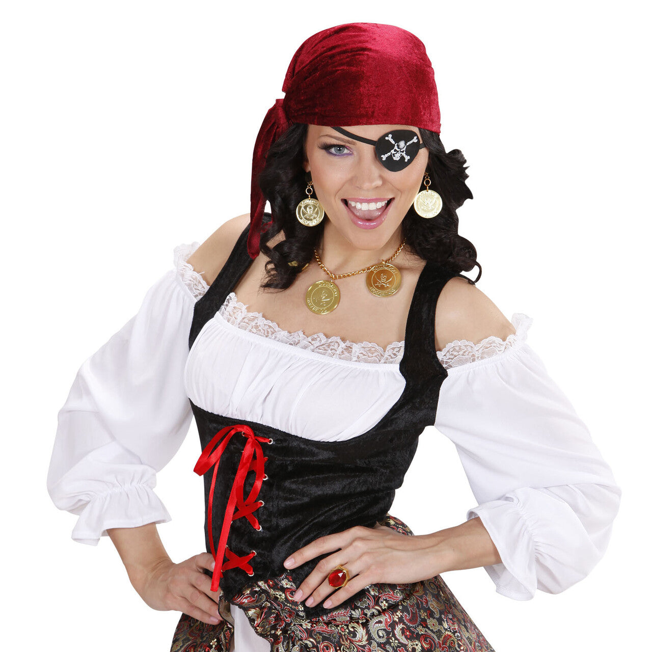 Op deze afbeelding zie je een Accessoires, van het merk Widmann. Piraten Juwelen