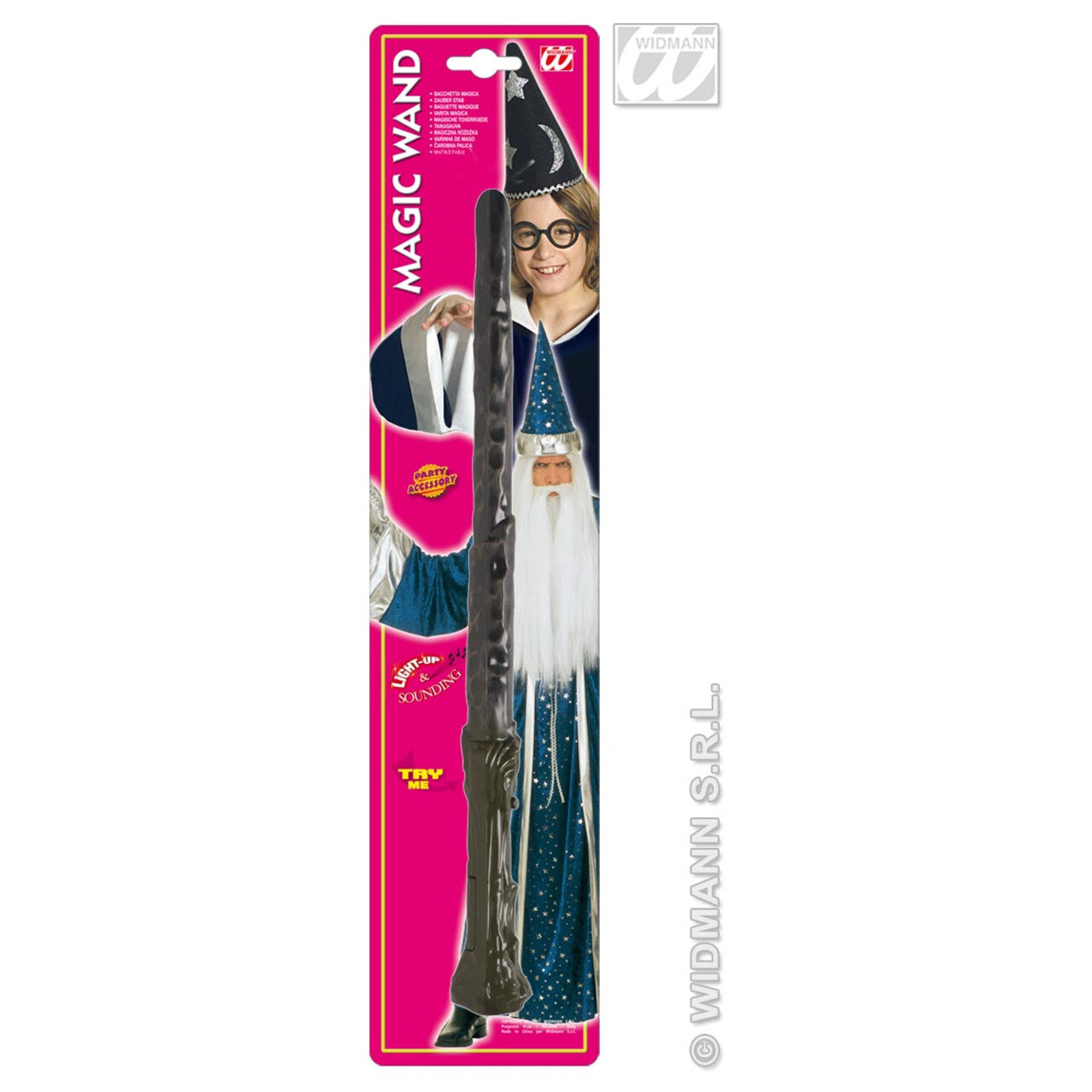 Op deze afbeelding zie je een Accessoires, van het merk Widmann. Toverstokje Met Licht En Geluid