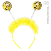 Op deze afbeelding zie je een Accessoires, van het merk Widmann. Hoofdband Goud Pailletten Met Maraboe
