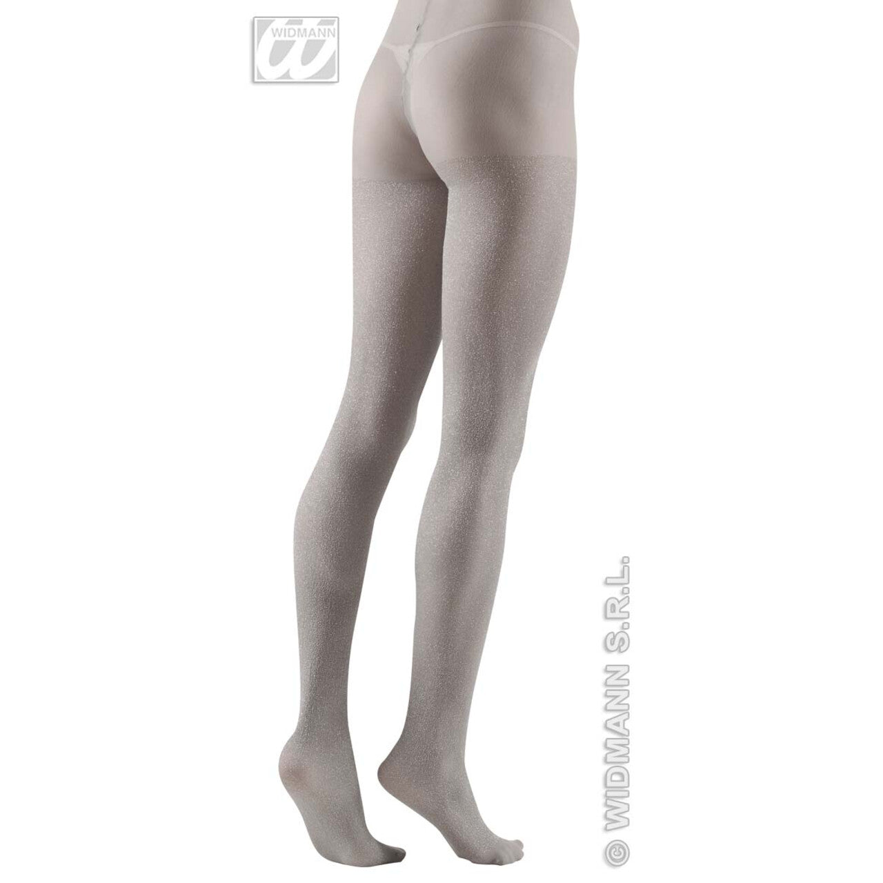 Op deze afbeelding zie je een Accessoires, van het merk Widmann. Panty 40 Denier Glitter Zilver