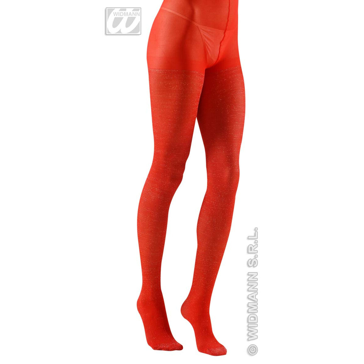 Op deze afbeelding zie je een Accessoires, van het merk Widmann. Panty 40den, Glitter Rood