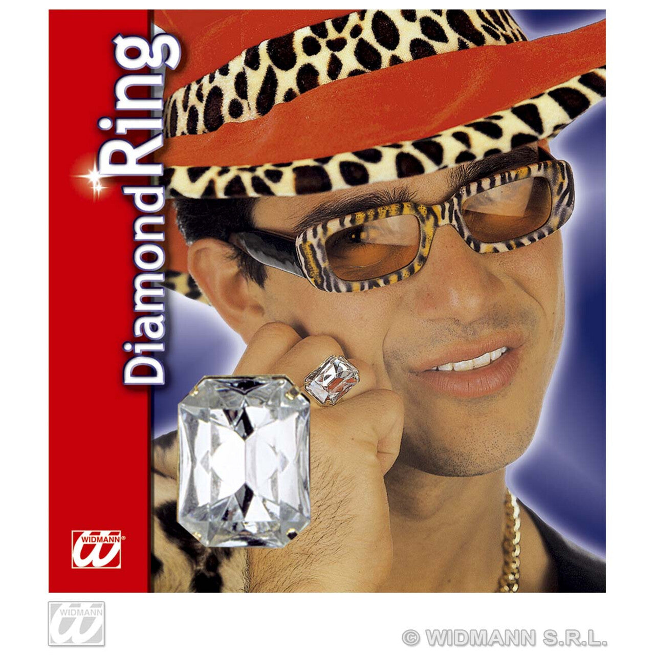 Op deze afbeelding zie je een Accessoires, van het merk Widmann. Ringen Funky Man