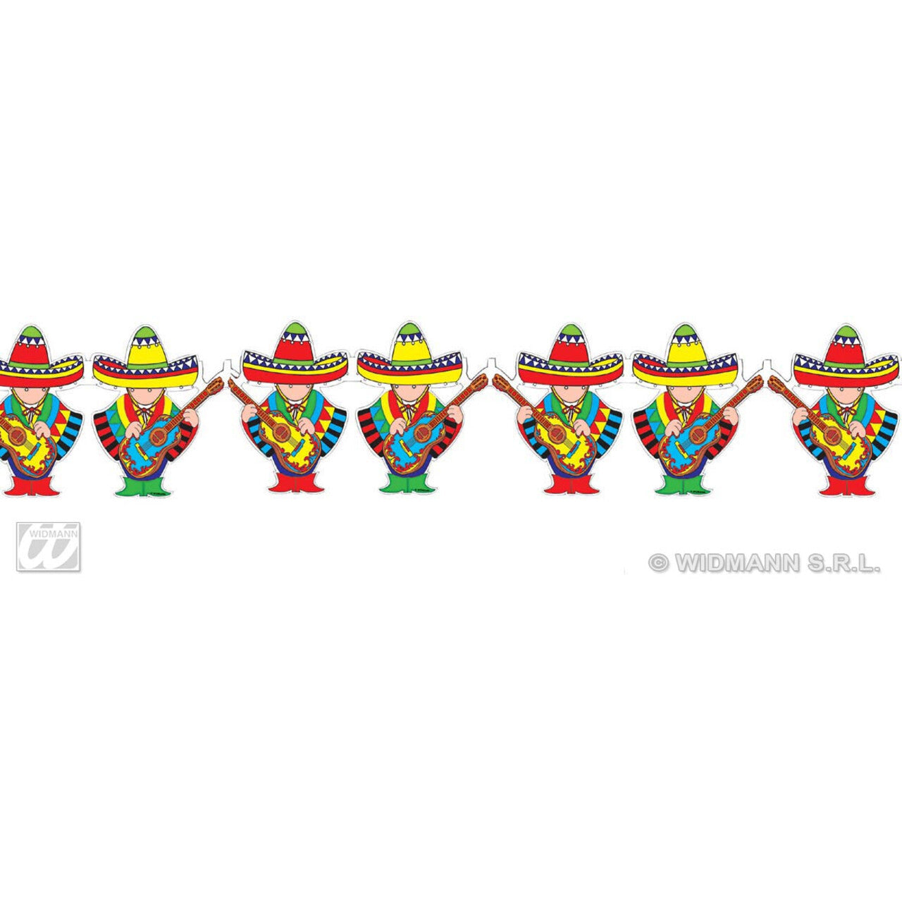 Op deze afbeelding zie je een Decoratie, van het merk Widmann. Slinger 3 Meter, Mexicaans