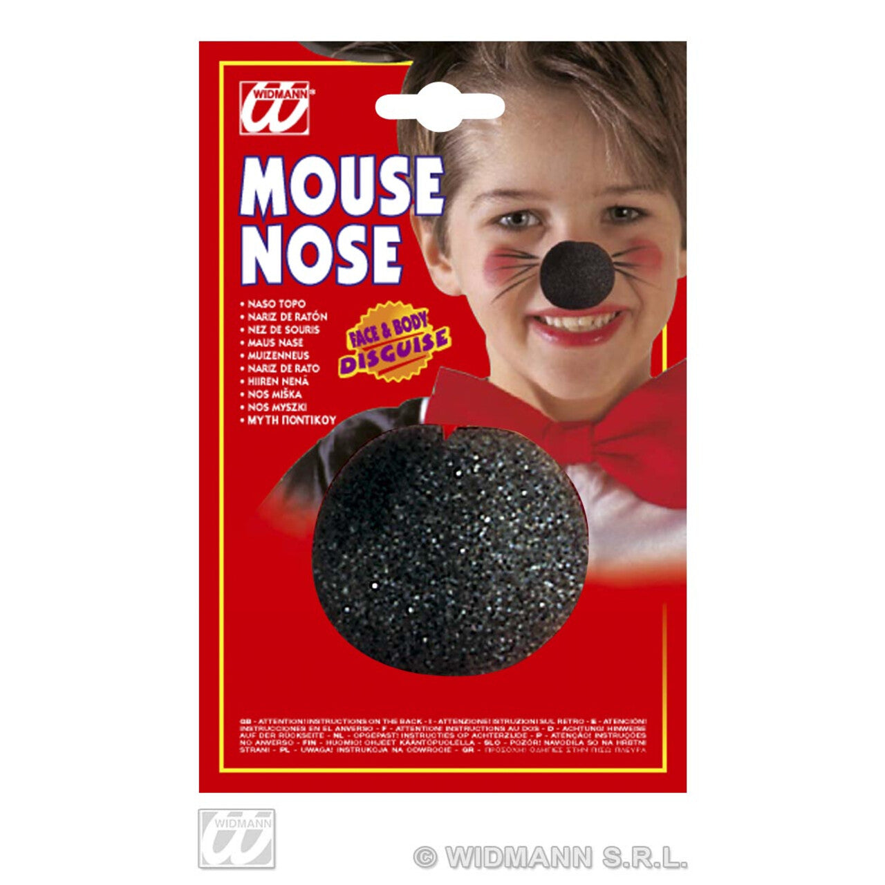 Op deze afbeelding zie je een Accessoires, van het merk Widmann. Neus Muis, Spons