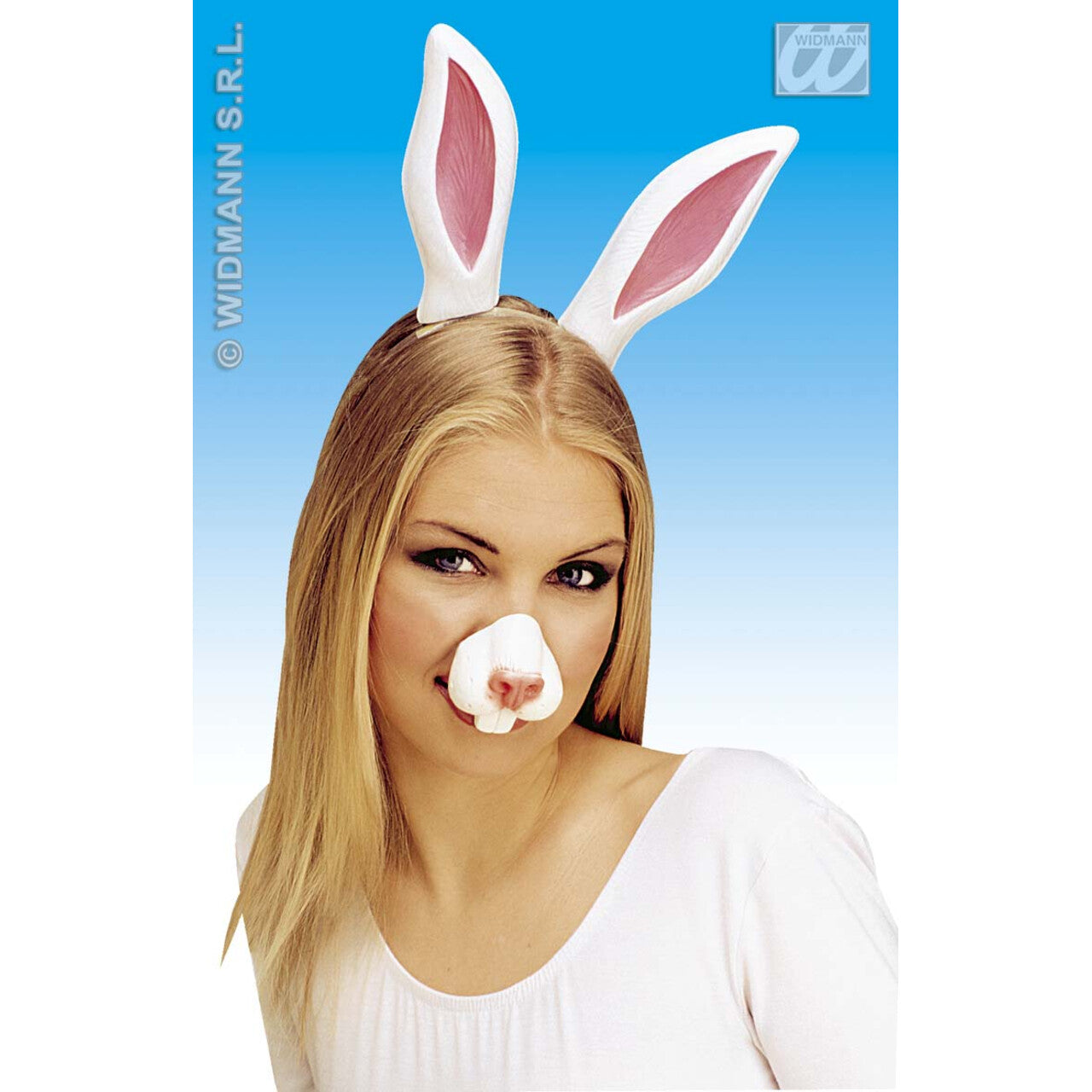 Op deze afbeelding zie je een Accessoires, van het merk Widmann. Neus, Konijn