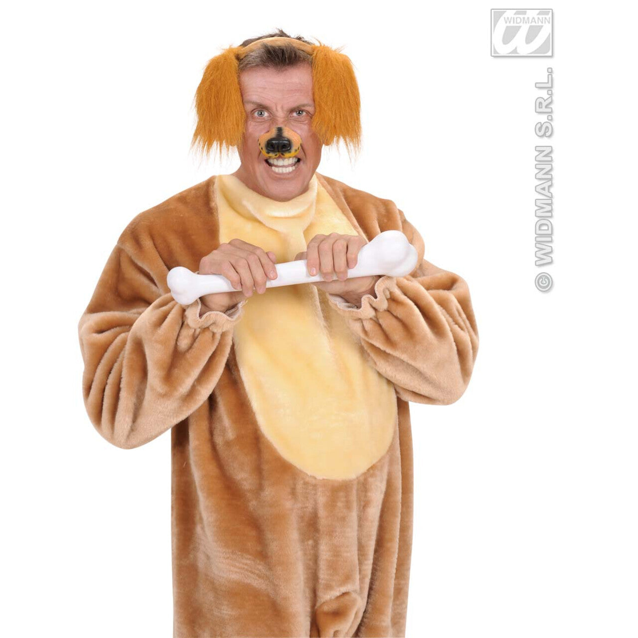 Op deze afbeelding zie je een Accessoires, van het merk Widmann. Lange Oren Hond Lichtbruin