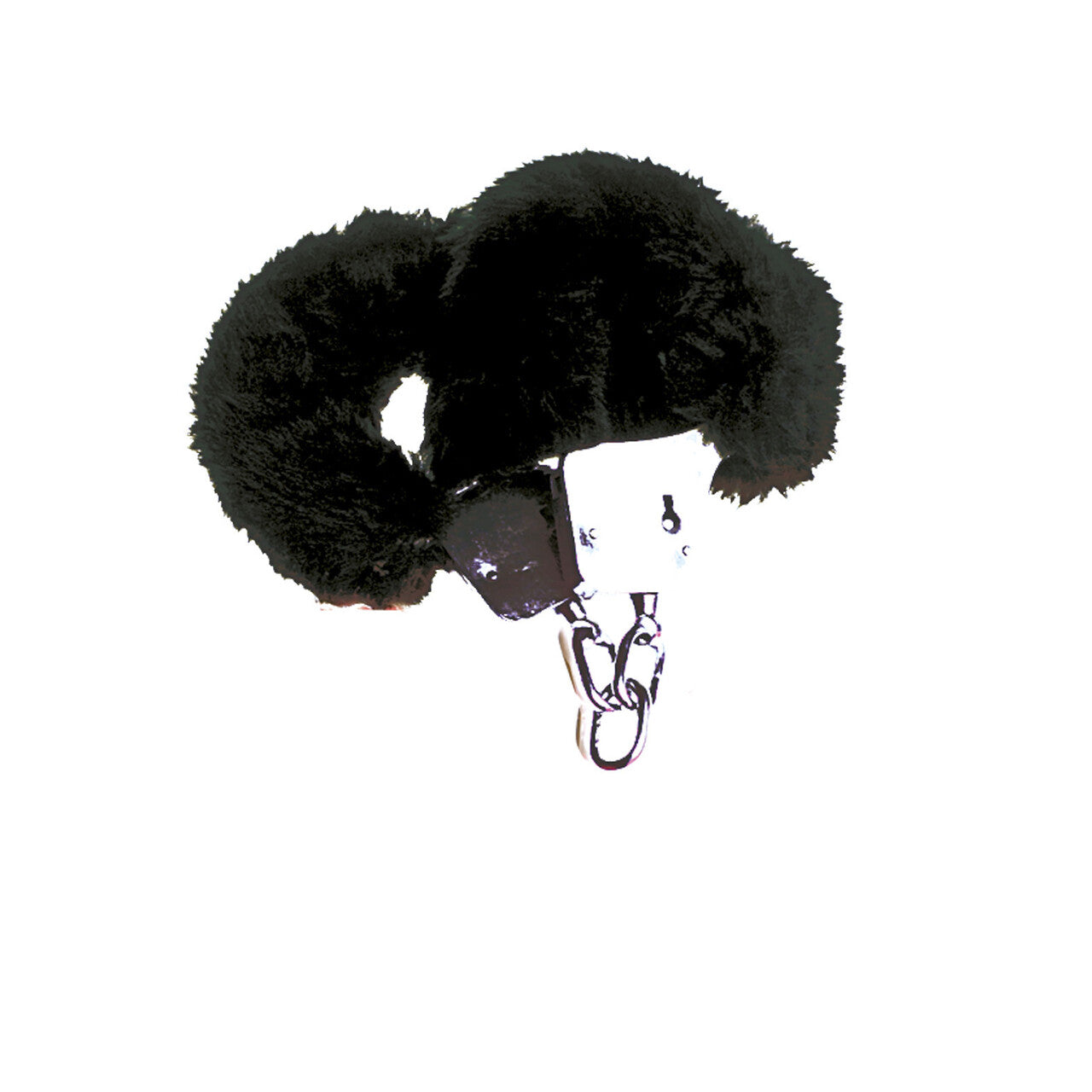 Op deze afbeelding zie je een Accessoires, van het merk Widmann. 50 Tinten Pluche Handboeien, Zwart