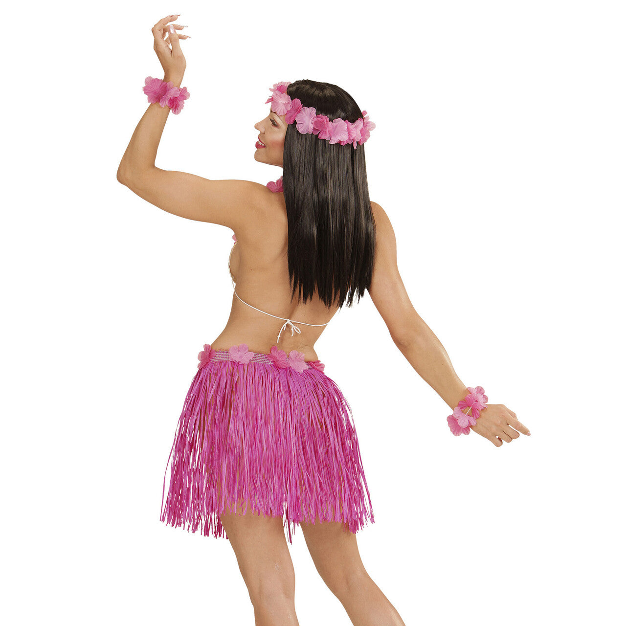 Op deze afbeelding zie je een Accessoires, van het merk Widmann. Welcome Hawaii Set Rose