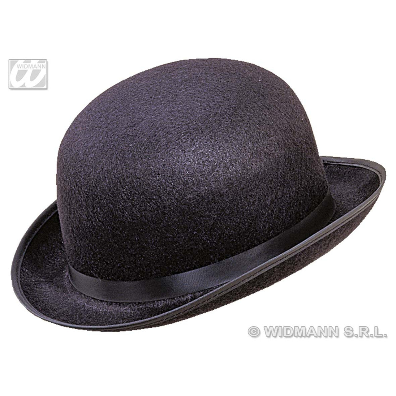 Op deze afbeelding zie je een Accessoires, van het merk Widmann. Bolhoed Vilt, Zwart