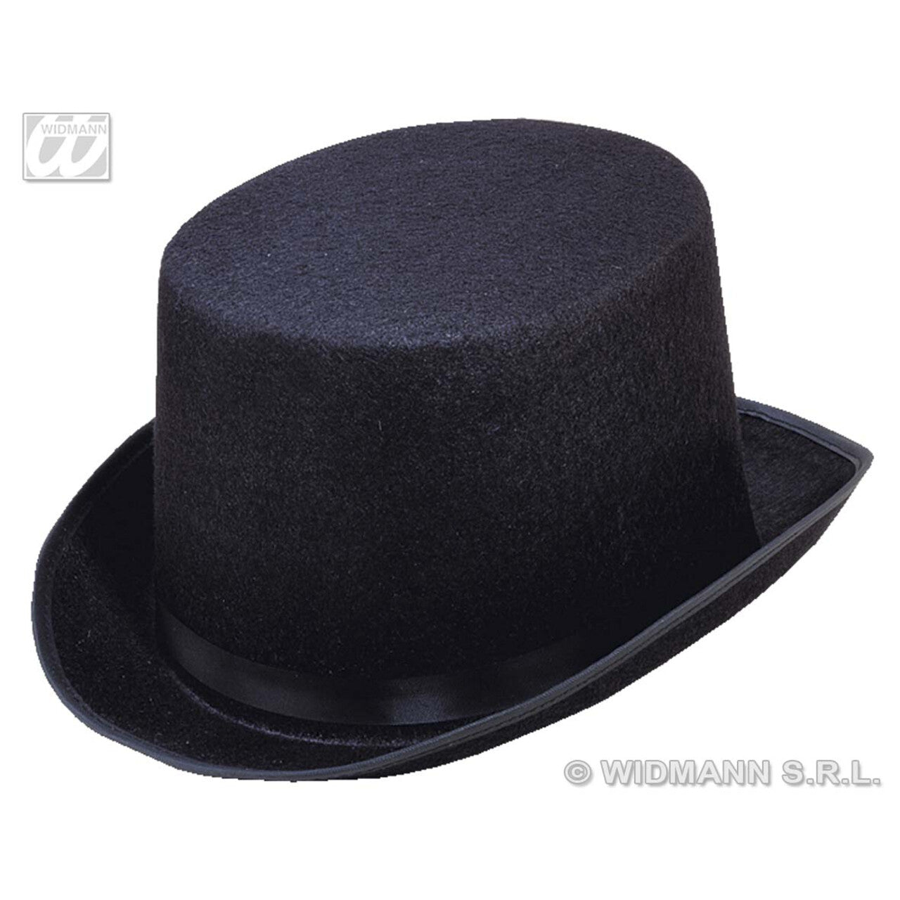 Op deze afbeelding zie je een Accessoires, van het merk Widmann. Hoge Hoed Vilt, Zwart
