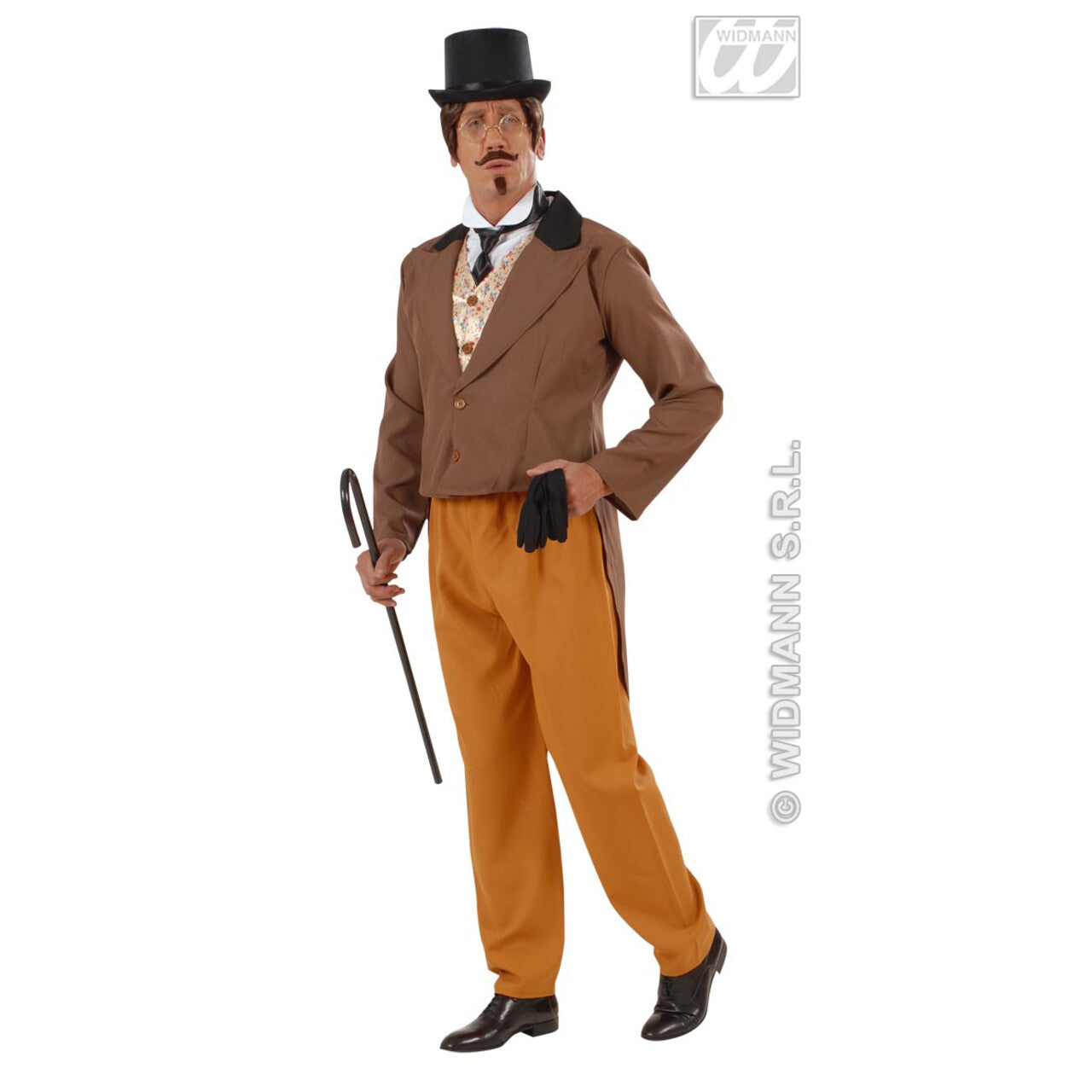Op deze afbeelding zie je een Accessoires, van het merk Widmann. Hoge Hoed Vilt, Zwart