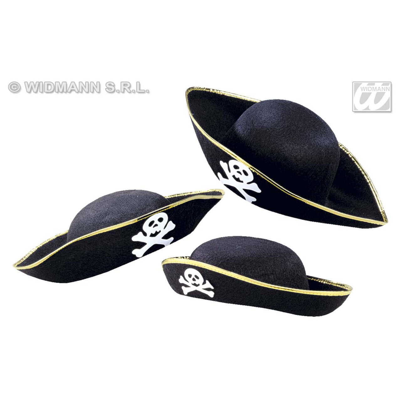 Op deze afbeelding zie je een Accessoires, van het merk Widmann. Piratenhoed, Vilt