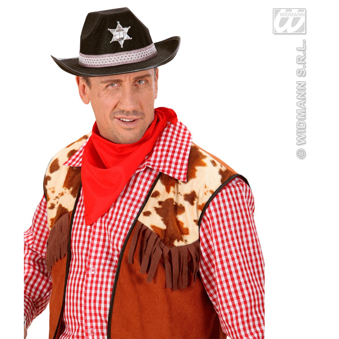 Op deze afbeelding zie je een Accessoires, van het merk Widmann. Hoed Sheriff Zwart