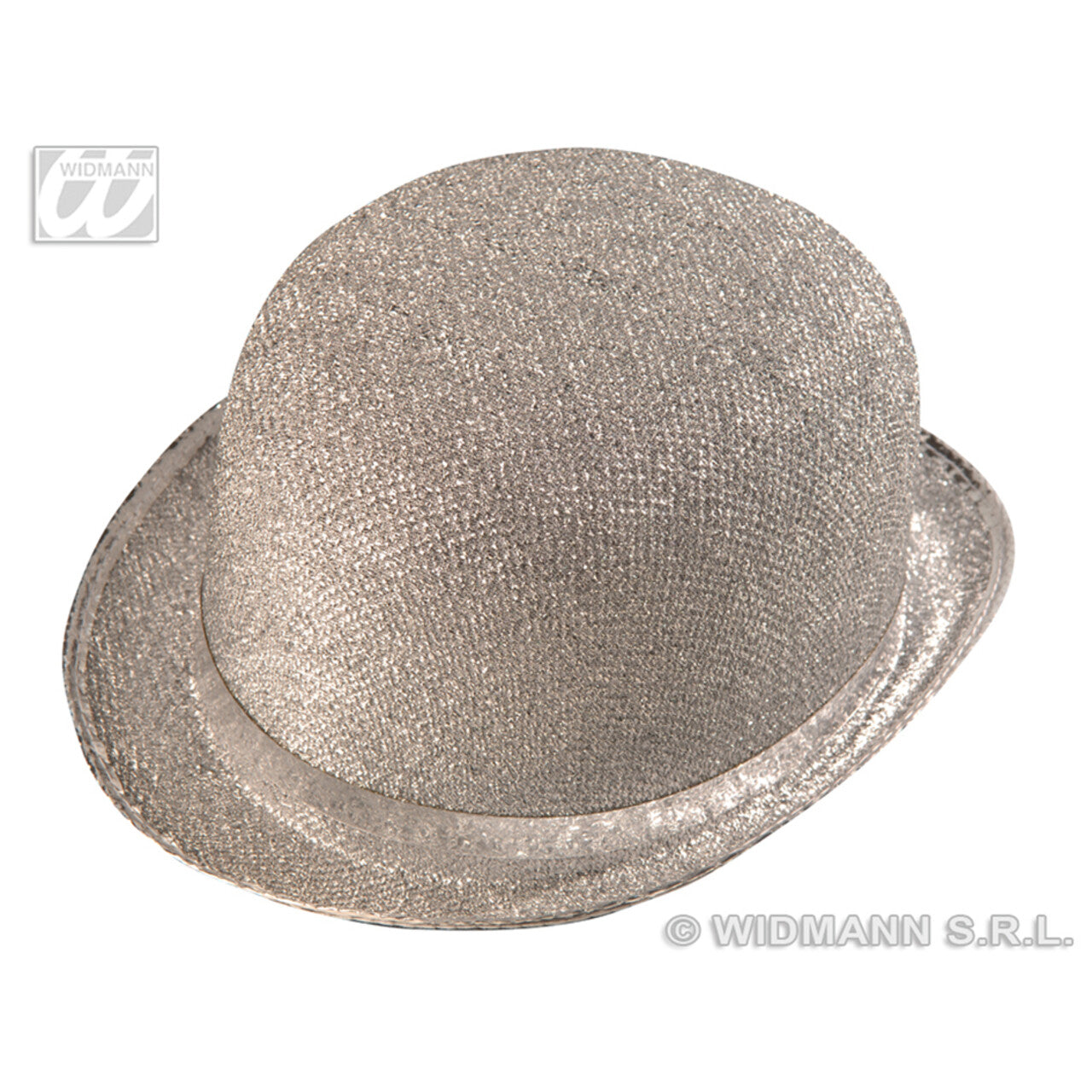 Op deze afbeelding zie je een Accessoires, van het merk Widmann. Bolhoed Zilverkleurig