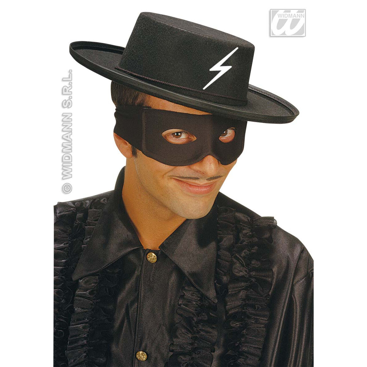 Op deze afbeelding zie je een Accessoires, van het merk Widmann. Hoed Zwarte Ruiter, Vilt