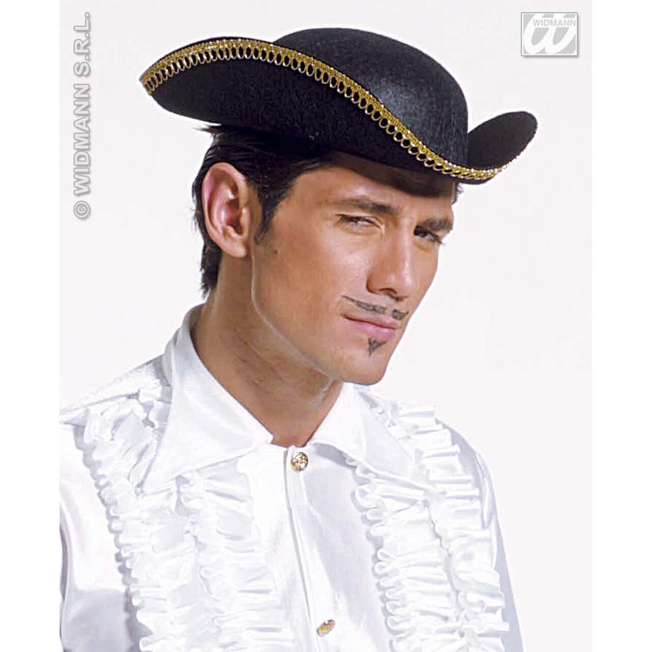 Op deze afbeelding zie je een Accessoires, van het merk Widmann. Ruiterhoed, Vilt