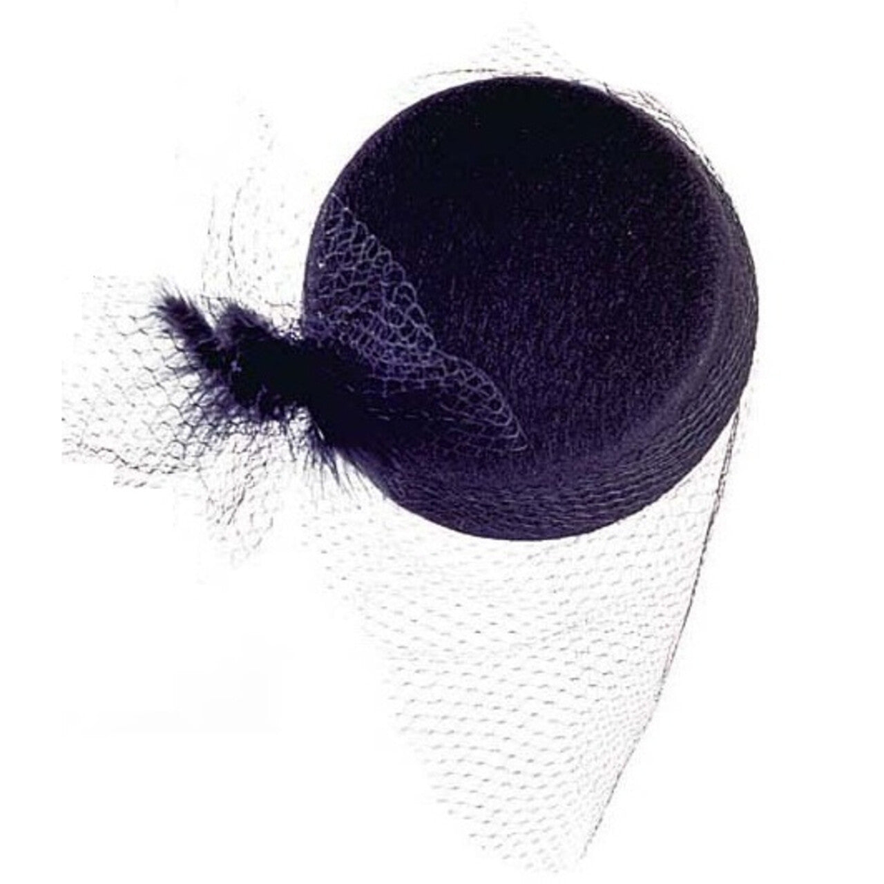 Op deze afbeelding zie je een Accessoires, van het merk Widmann. Hoed Tina Met Veren En Net
