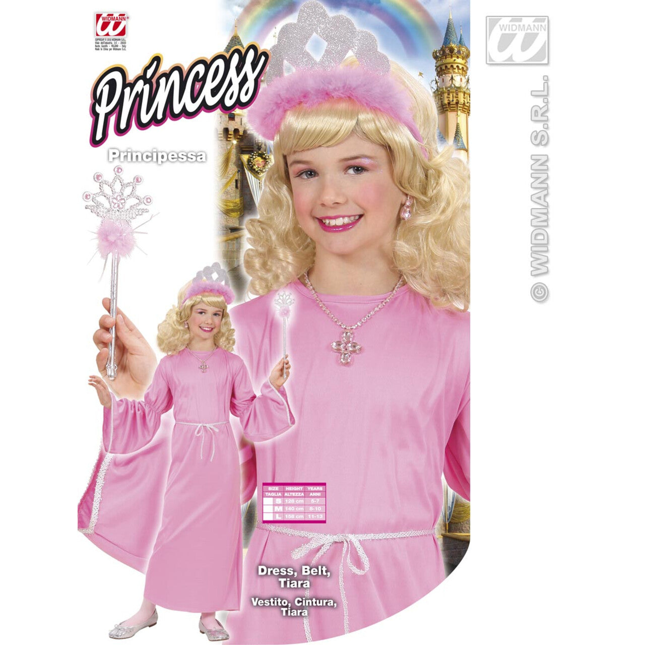 Op deze afbeelding zie je een Kostuums, van het merk Widmann. Prinses Sweety Kostuum Meisje