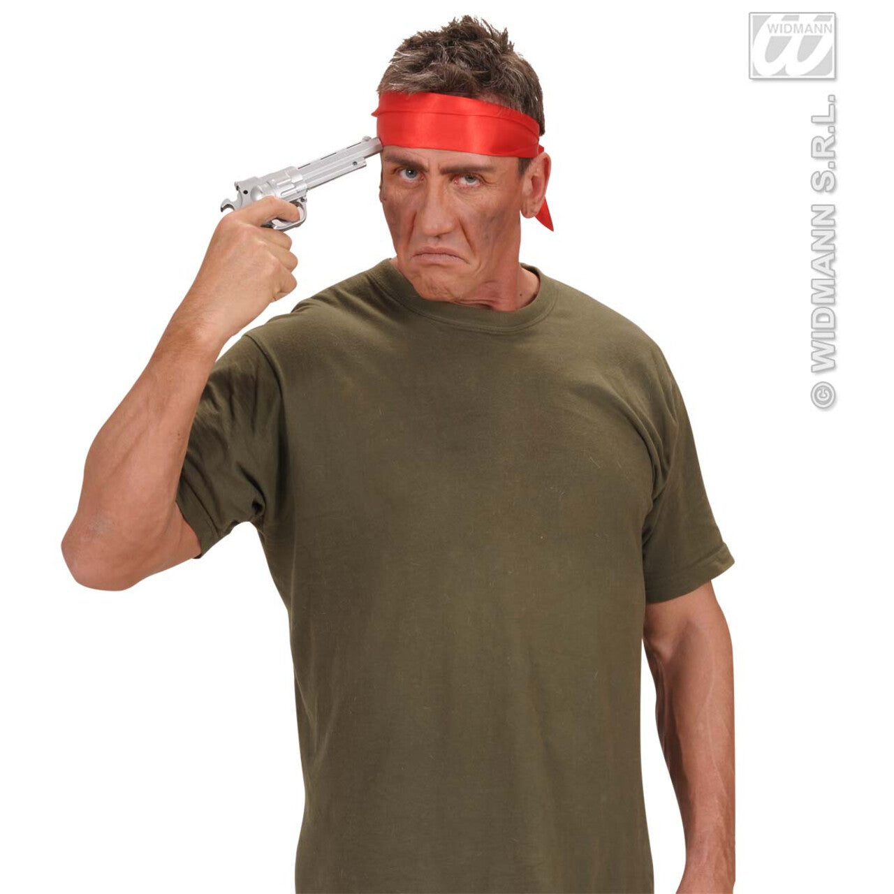 Op deze afbeelding zie je een Accessoires, van het merk Widmann. Nekband Satijn Rood