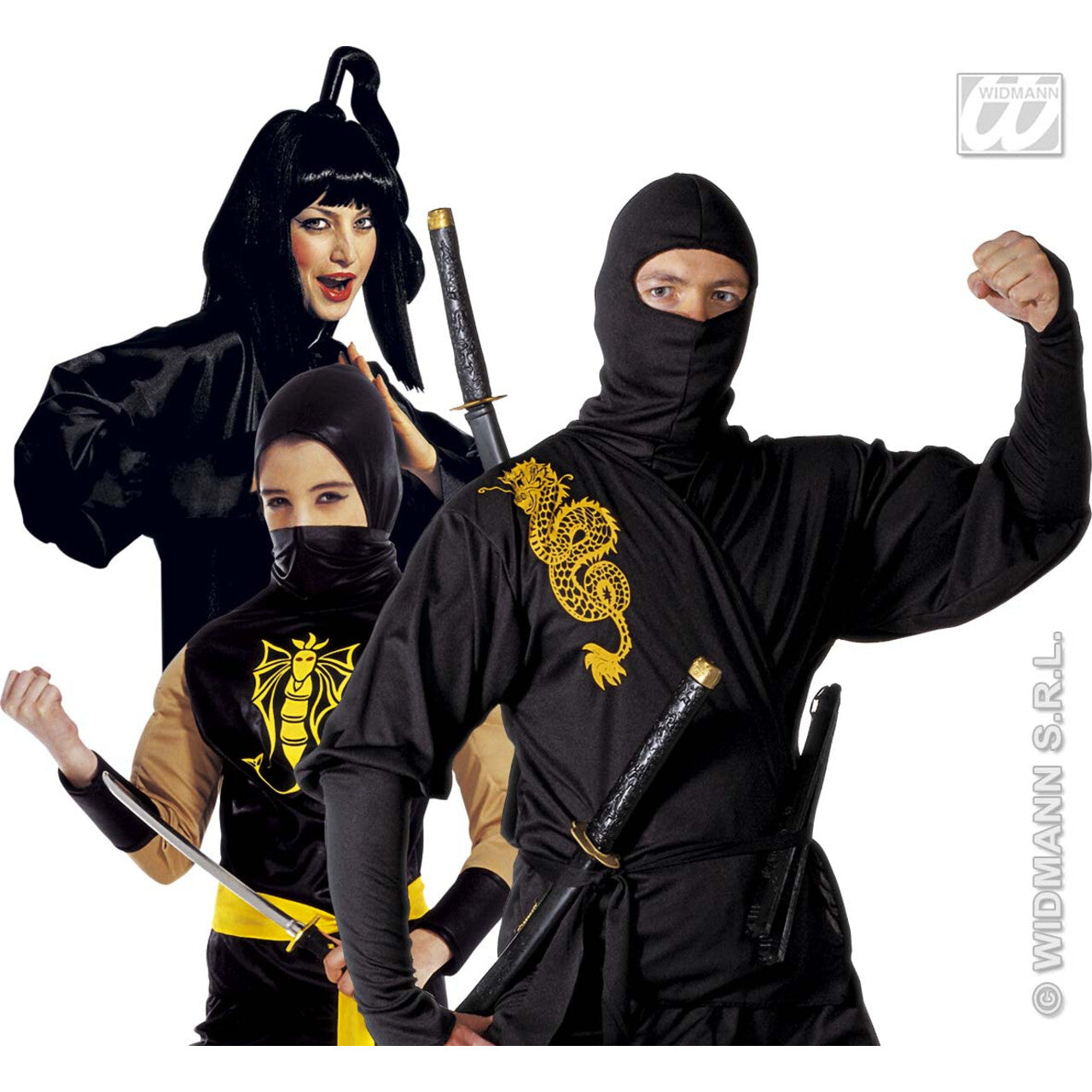 Op deze afbeelding zie je een Accessoires, van het merk Widmann. Zwaard Samurai, 75 Centimeter