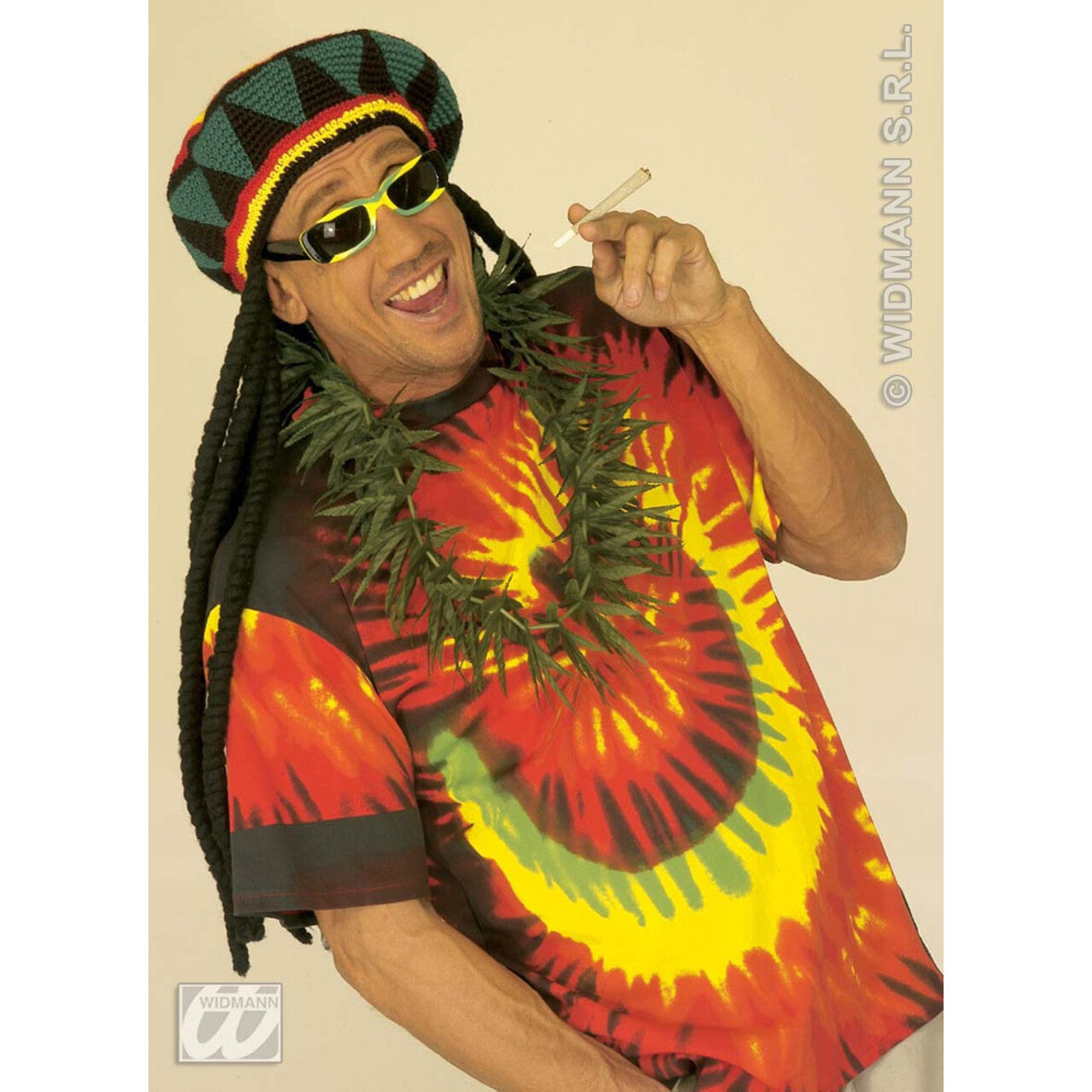 Op deze afbeelding zie je een Accessoires, van het merk Widmann. Marihuana Blad
