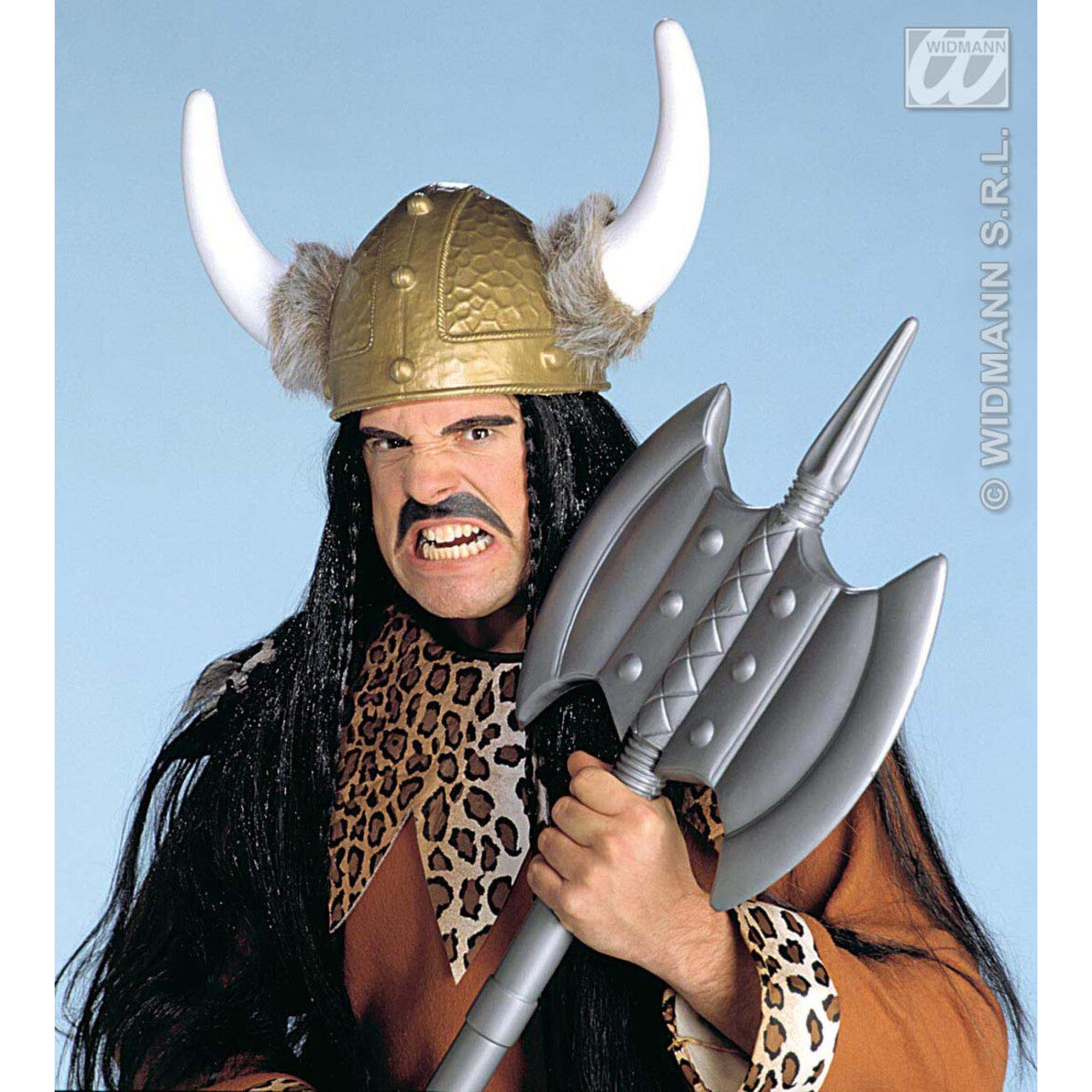 Op deze afbeelding zie je een Accessoires, van het merk Widmann. Luxe Viking Helm