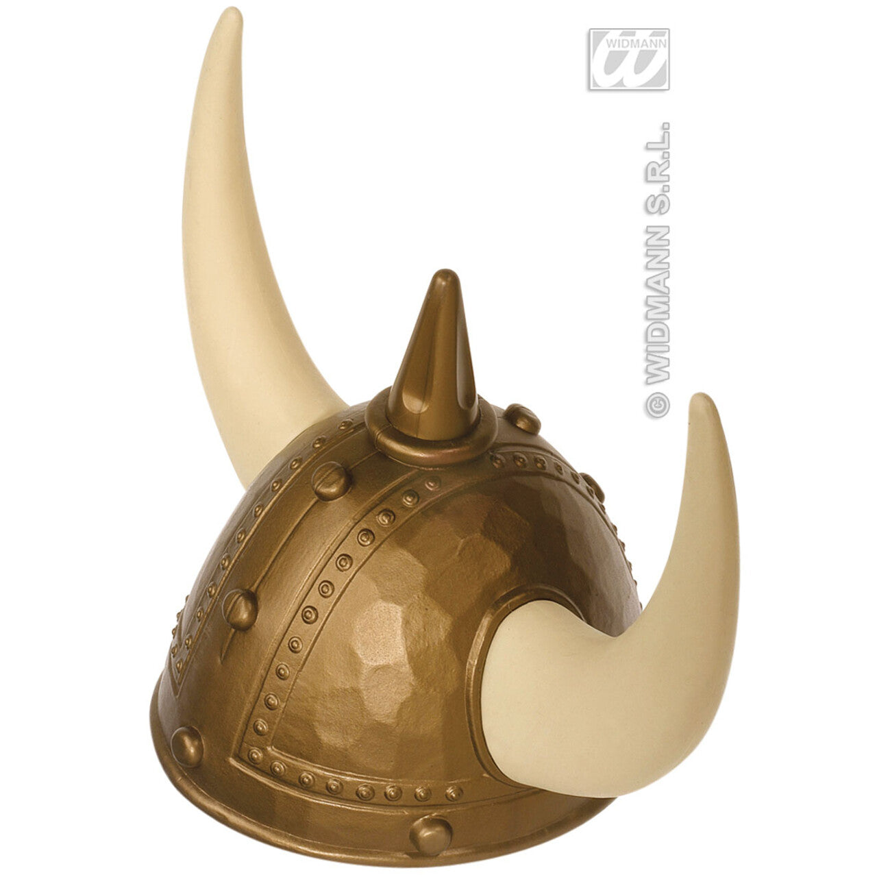 Op deze afbeelding zie je een Accessoires, van het merk Widmann. Luxe Viking Helm Met Spijkers