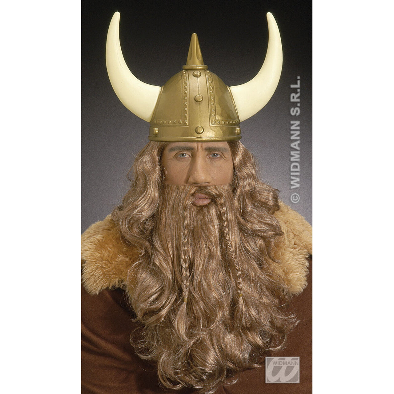 Op deze afbeelding zie je een Accessoires, van het merk Widmann. Luxe Viking Helm Met Spijkers