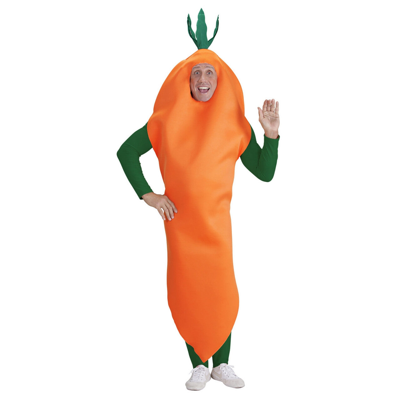 Op deze afbeelding zie je een Kostuums, van het merk Widmann. Grappige Willy Wortel Volwassen Kostuum