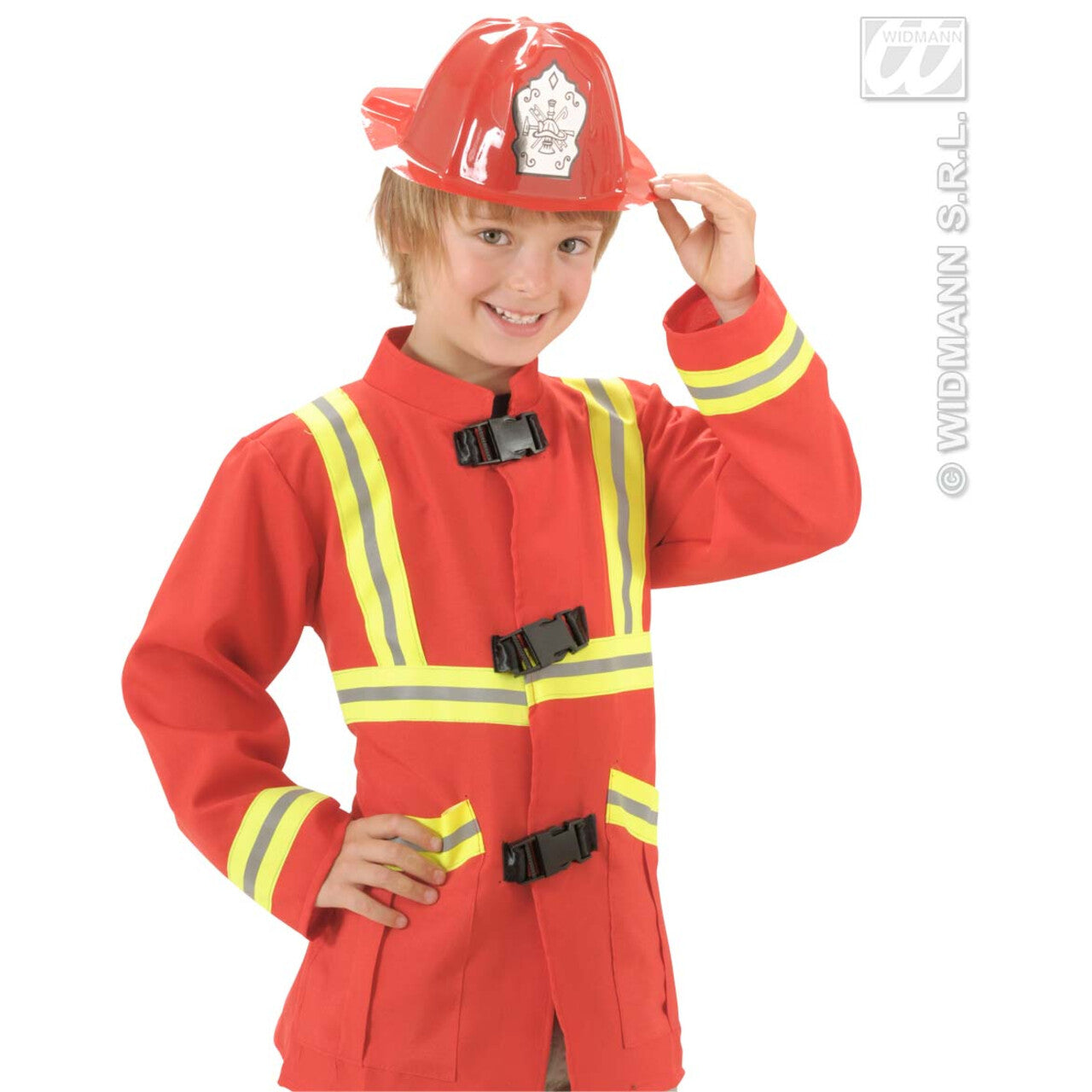 Op deze afbeelding zie je een Accessoires, van het merk Widmann. Brandweerhelm Kind