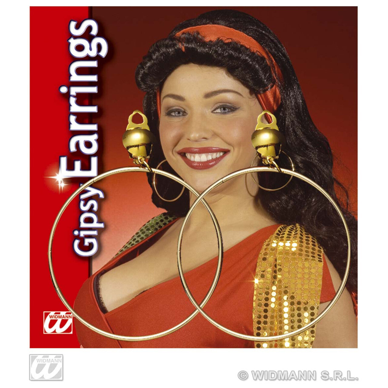 Op deze afbeelding zie je een Accessoires, van het merk Widmann. Oorbellen Zigeuner & Zigeunerin