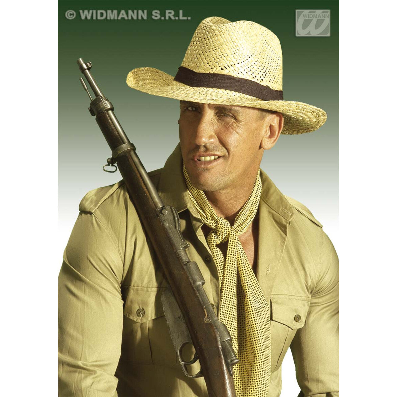 Op deze afbeelding zie je een Accessoires, van het merk Widmann. Strohoed Texas Met Band