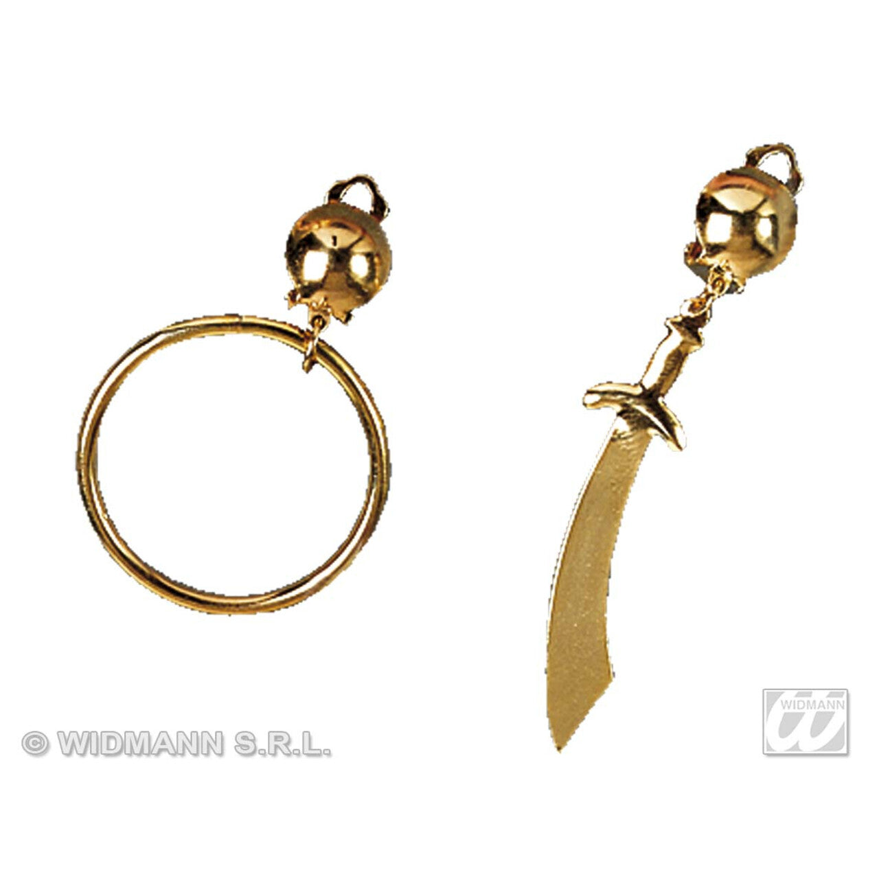 Op deze afbeelding zie je een Accessoires, van het merk Widmann. Ooglap Piraat Met Oorring