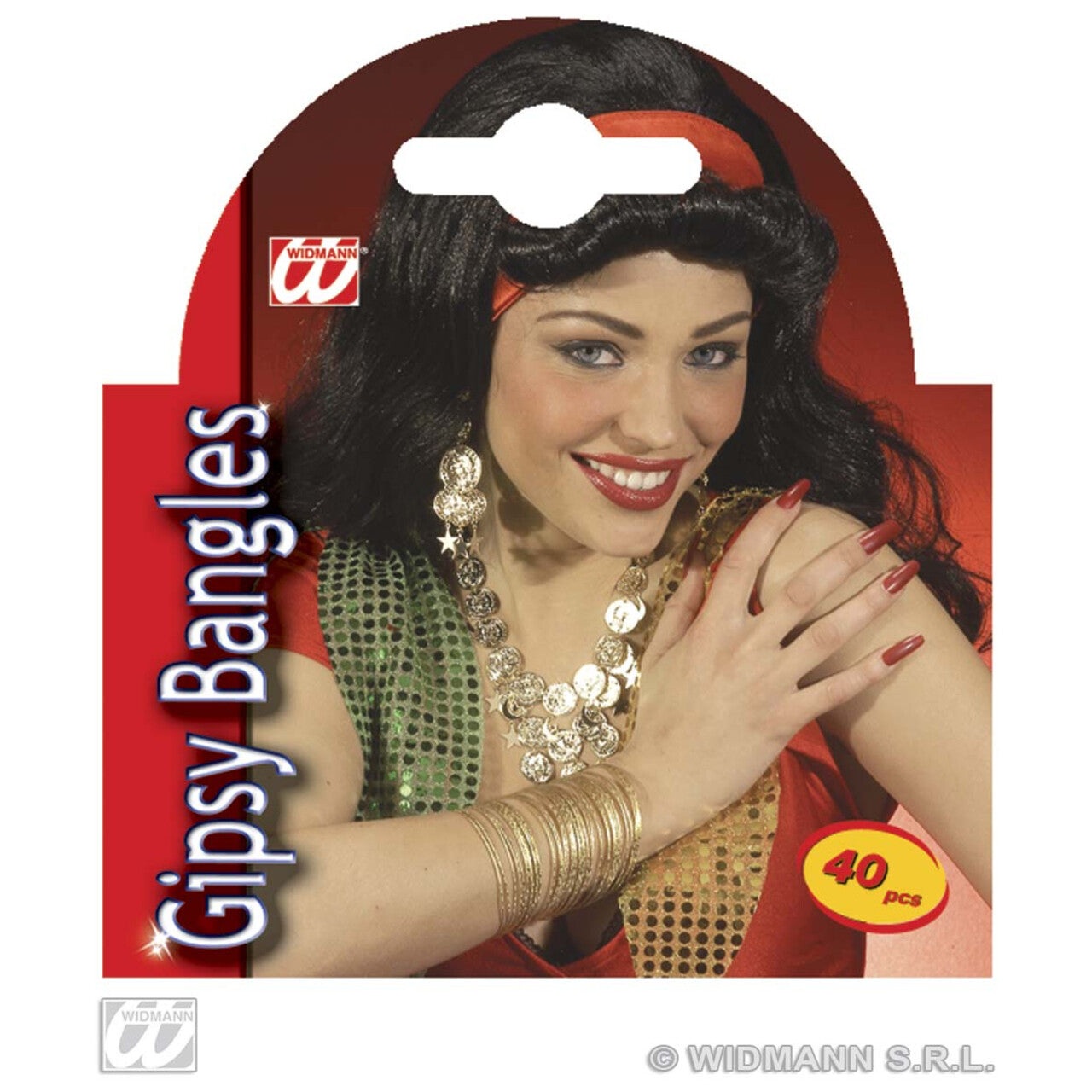 Op deze afbeelding zie je een Accessoires, van het merk Widmann. 40 Armbanden Zigeunerin