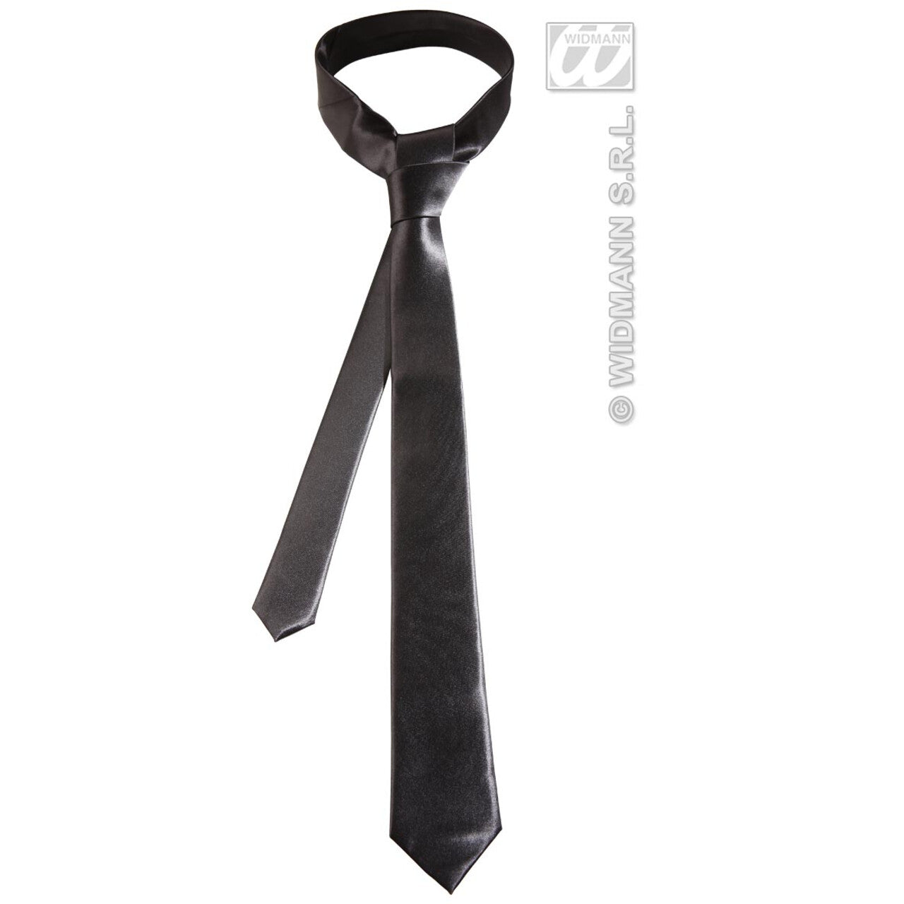 Op deze afbeelding zie je een Accessoires, van het merk Widmann. Satijnen Stropdas Blues Brother, Zwart