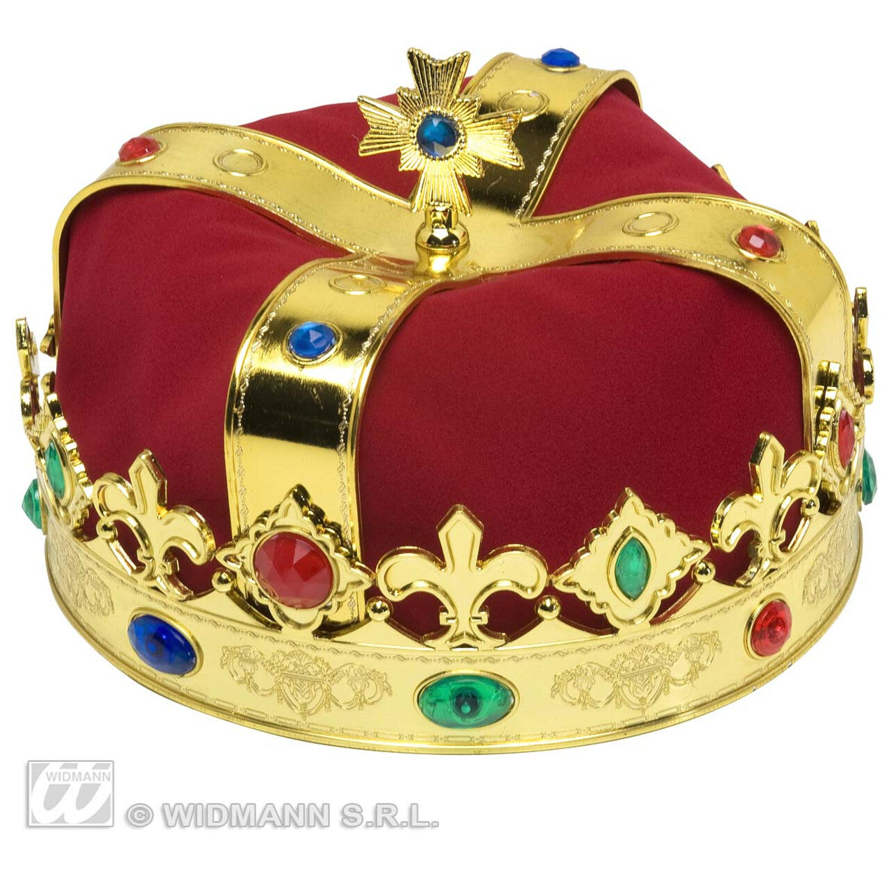 Op deze afbeelding zie je een Accessoires, van het merk Widmann. Koningskroon De Luxe