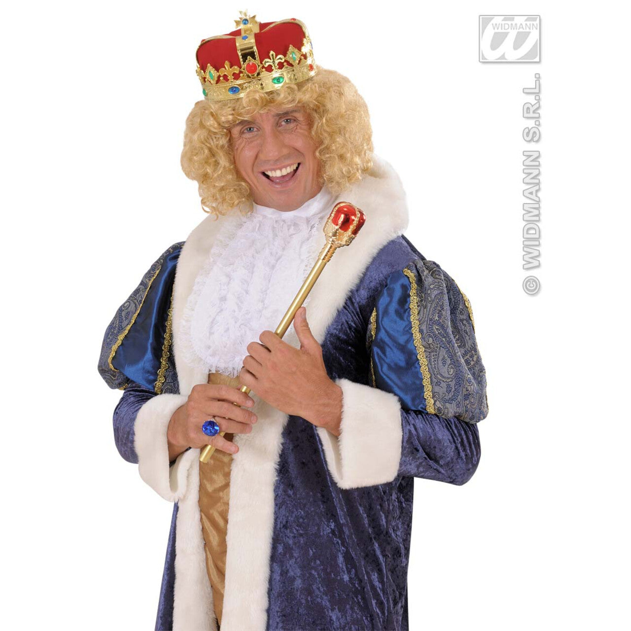 Op deze afbeelding zie je een Accessoires, van het merk Widmann. Koningskroon De Luxe