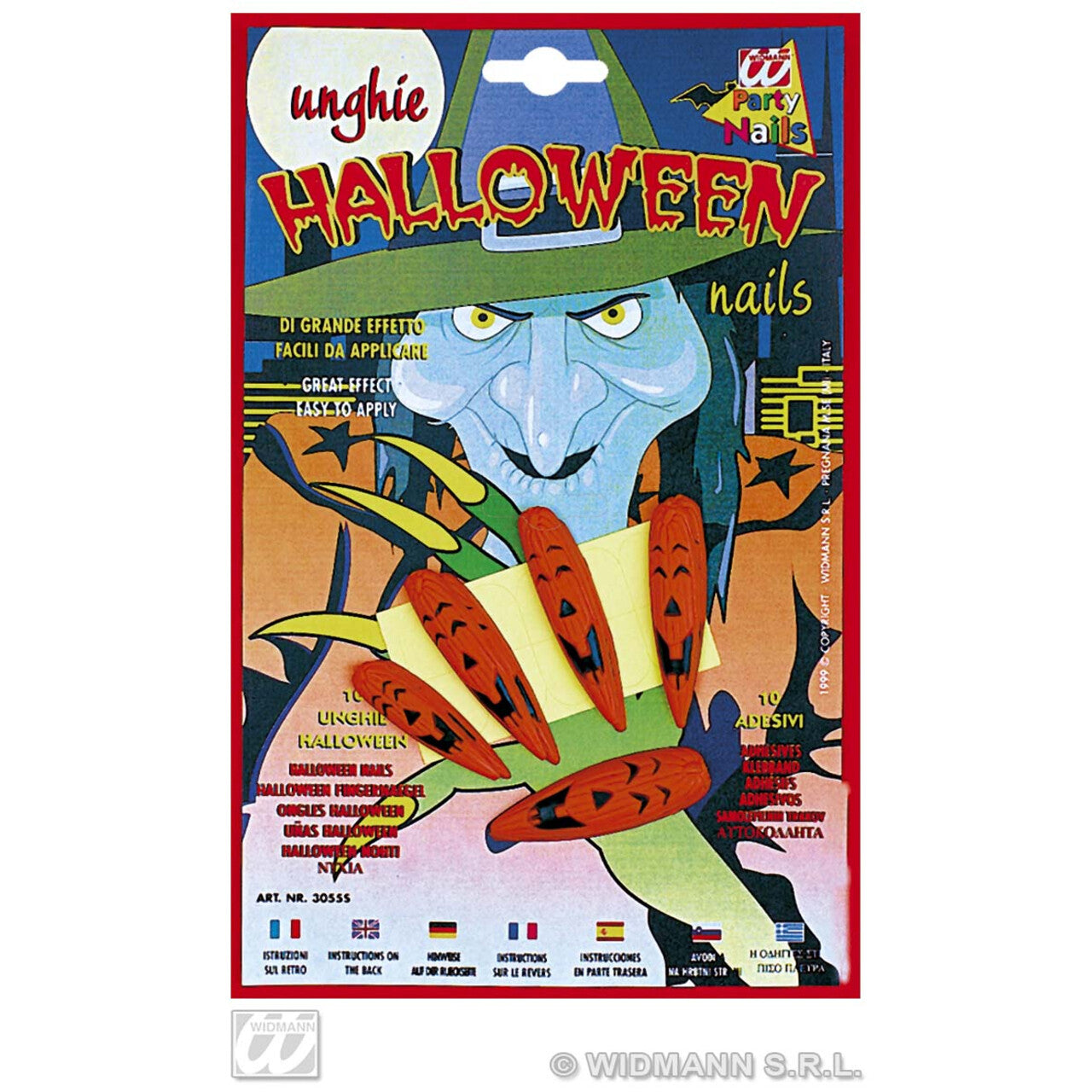 Op deze afbeelding zie je een Decoratie, van het merk Widmann. Halloween Nagels