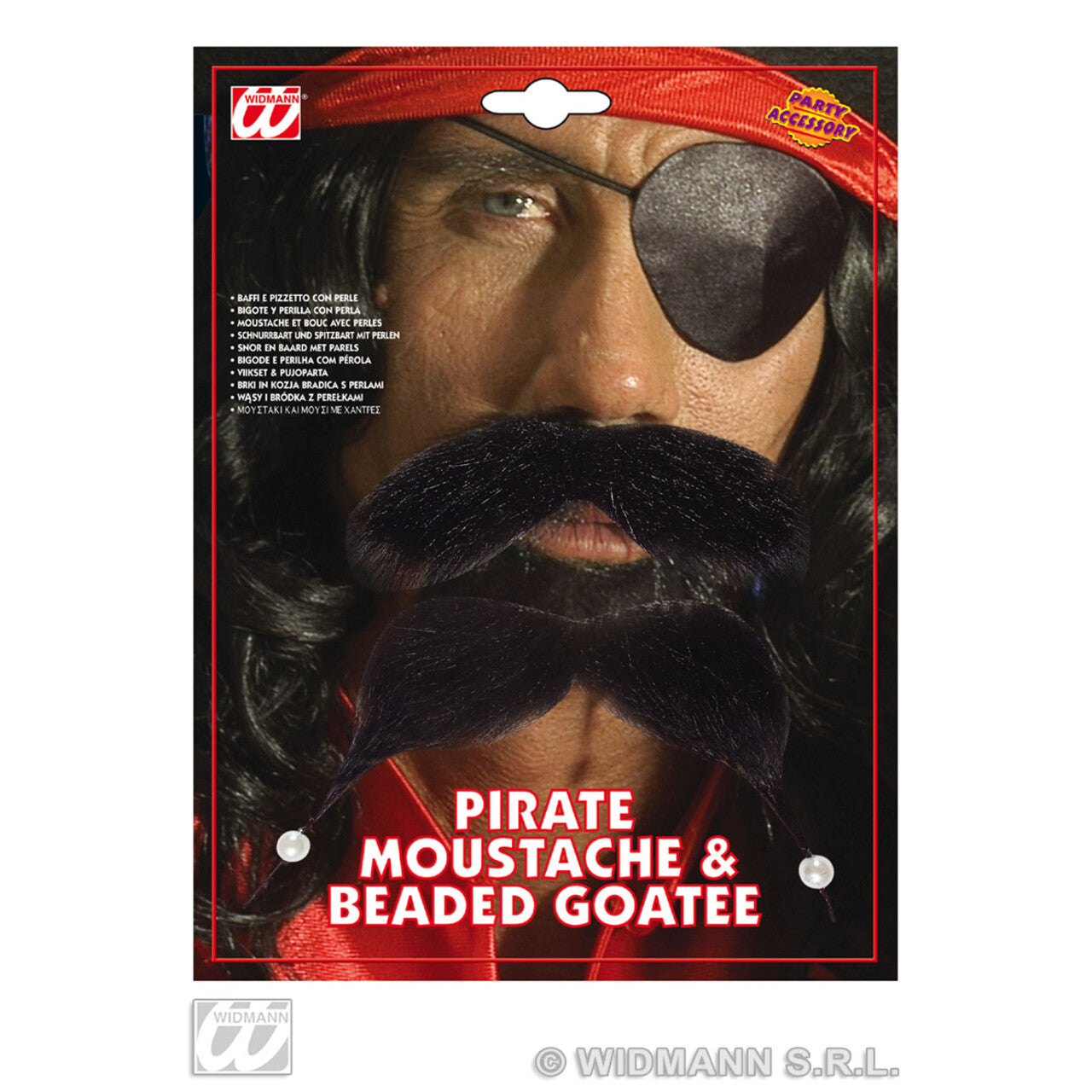 Op deze afbeelding zie je een Accessoires, van het merk Widmann. Piraten Snor En Sik