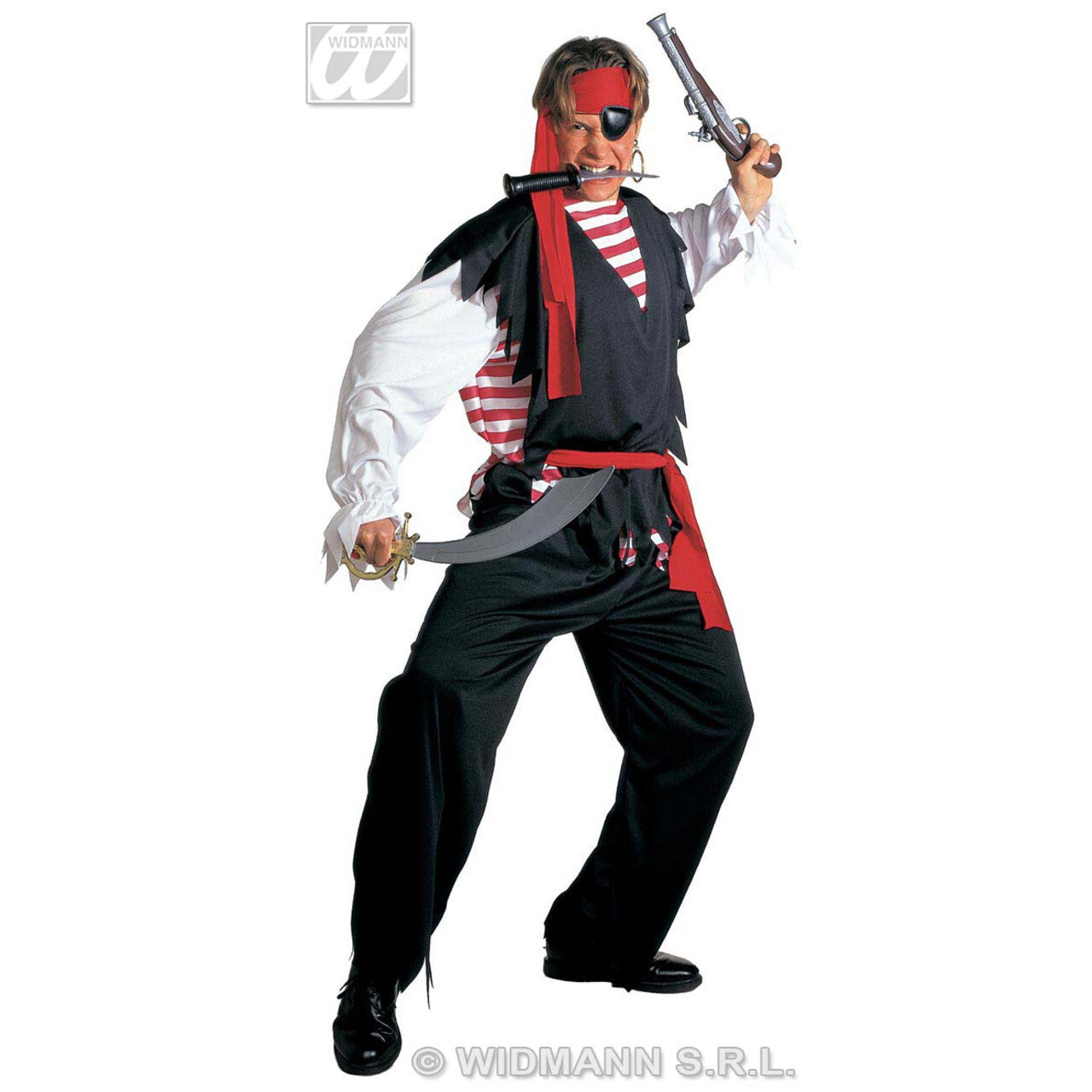 Op deze afbeelding zie je een Accessoires, van het merk Widmann. Piraten Pistool