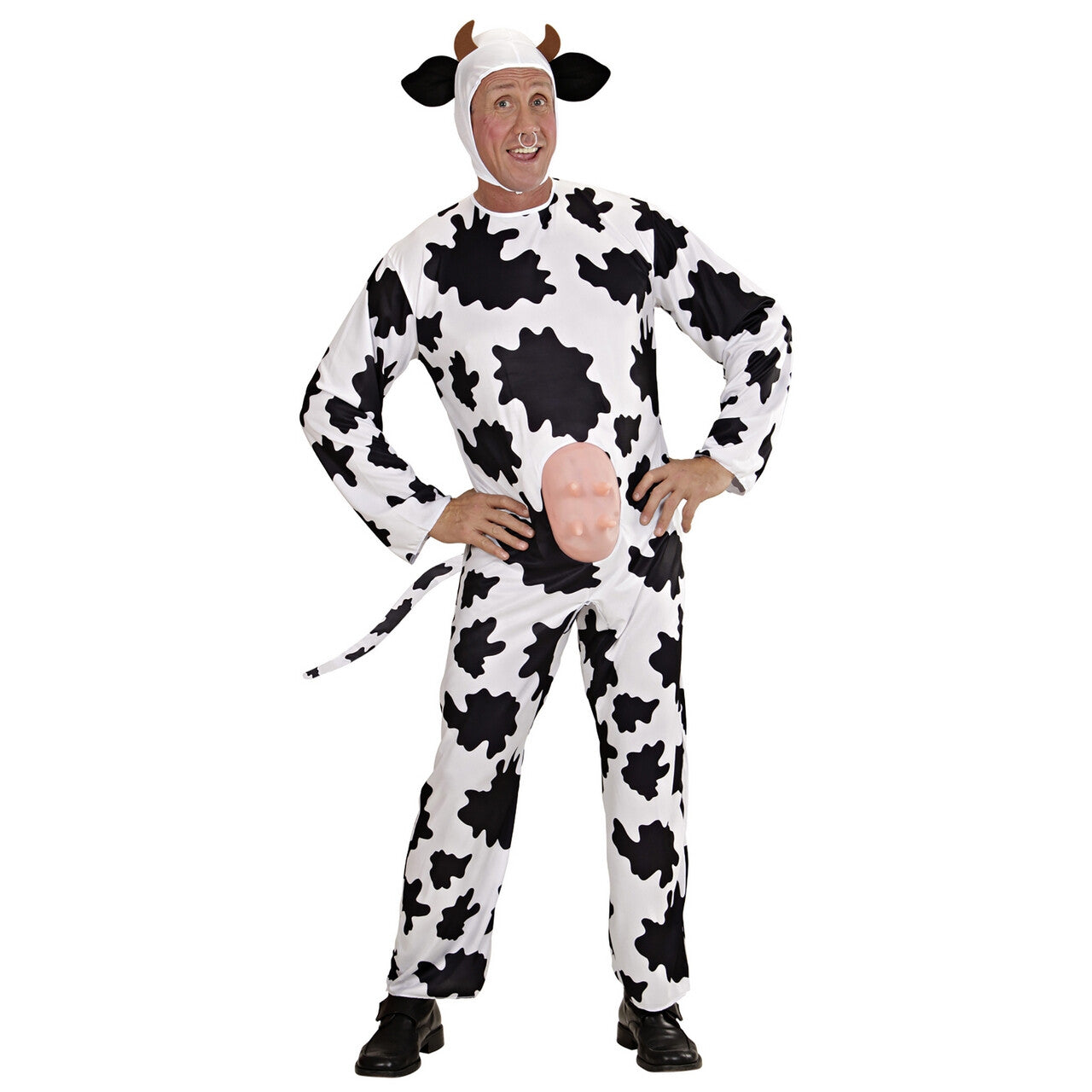 Op deze afbeelding zie je een Kostuums, van het merk Widmann. Grappige Koe Holy Cow Kostuum Man