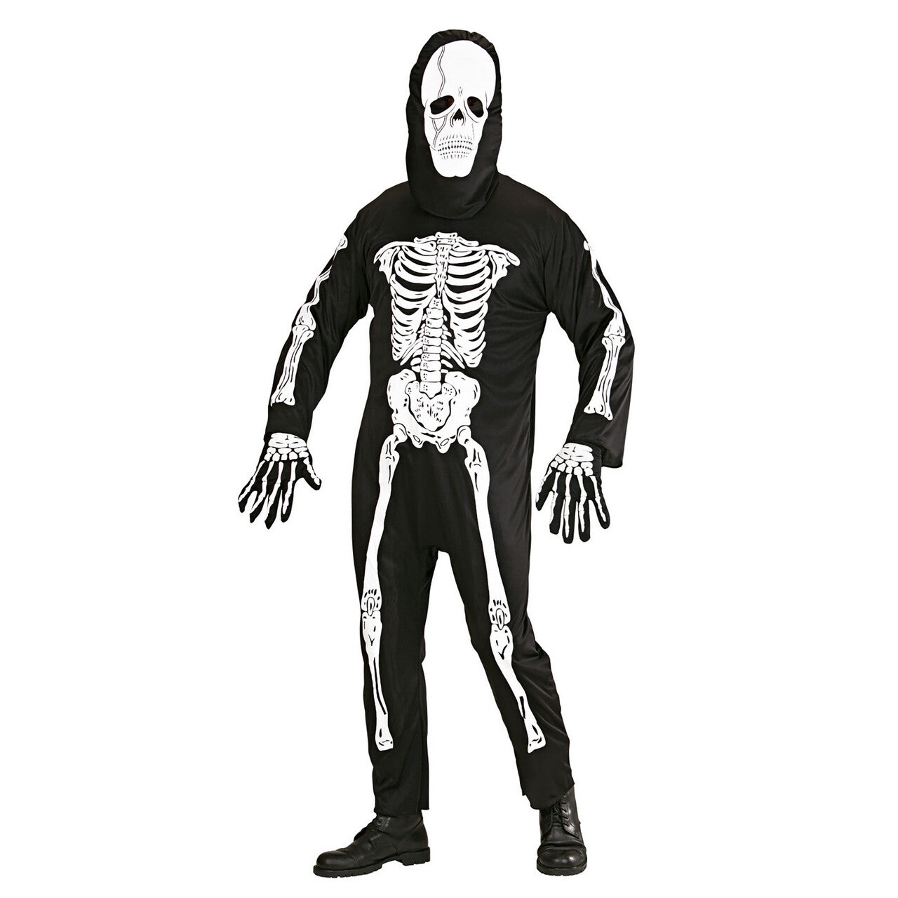 Op deze afbeelding zie je een Kostuums, van het merk Widmann. Mr. Skeleton Rontgen Kostuum Man