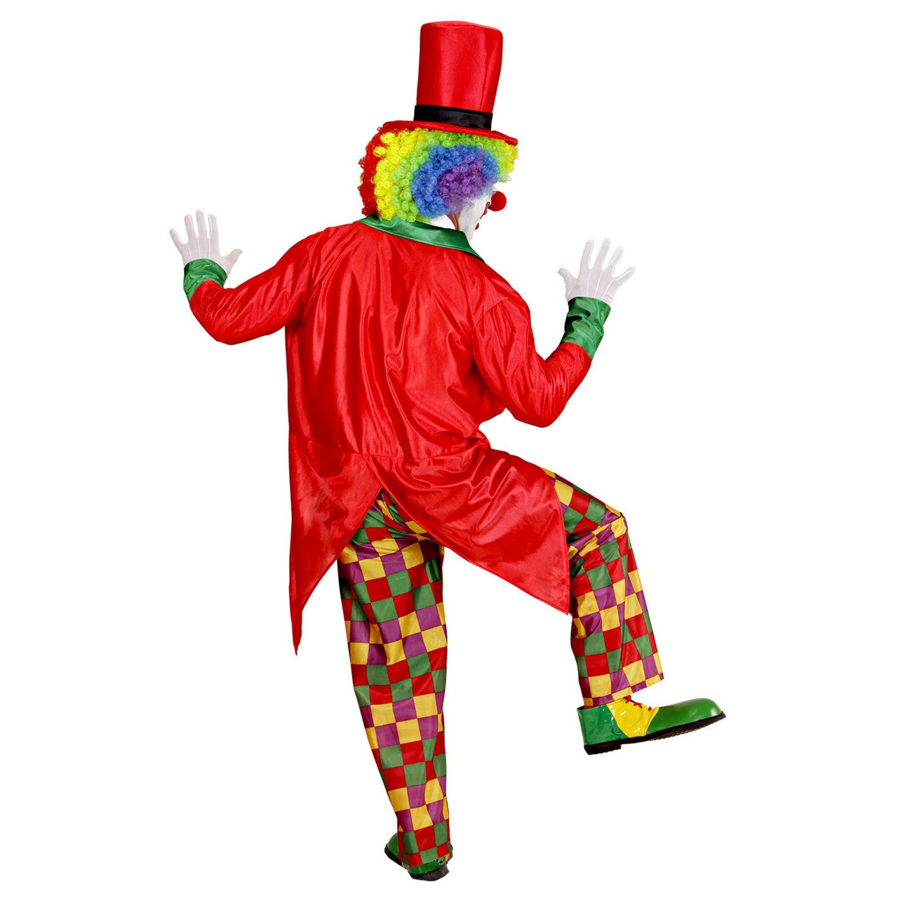 Op deze afbeelding zie je een Kostuums, van het merk Widmann. Clown Luxe Multicolour Kostuum Man