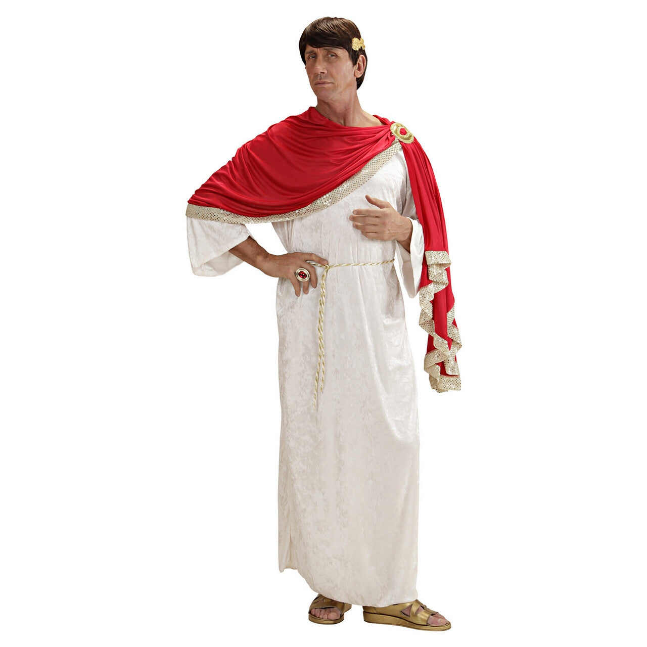 Op deze afbeelding zie je een Kostuums, van het merk Widmann. Keizerlijke Luxe Caesar XL Kostuum Man