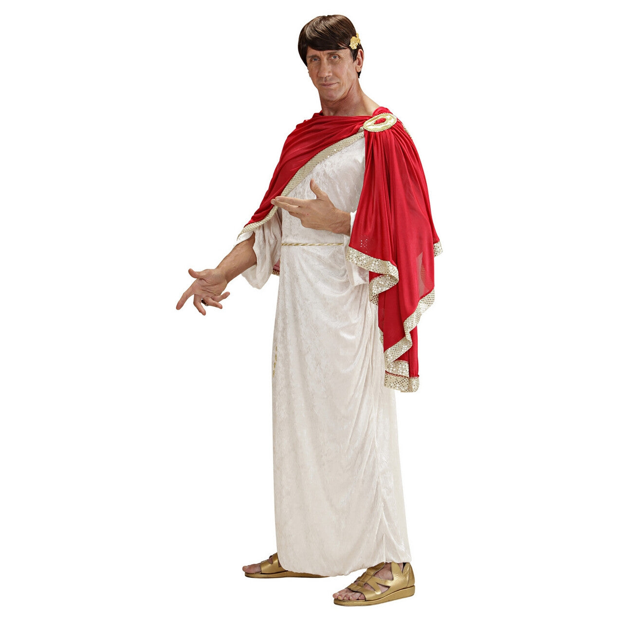 Op deze afbeelding zie je een Kostuums, van het merk Widmann. Keizerlijke Luxe Caesar XL Kostuum Man