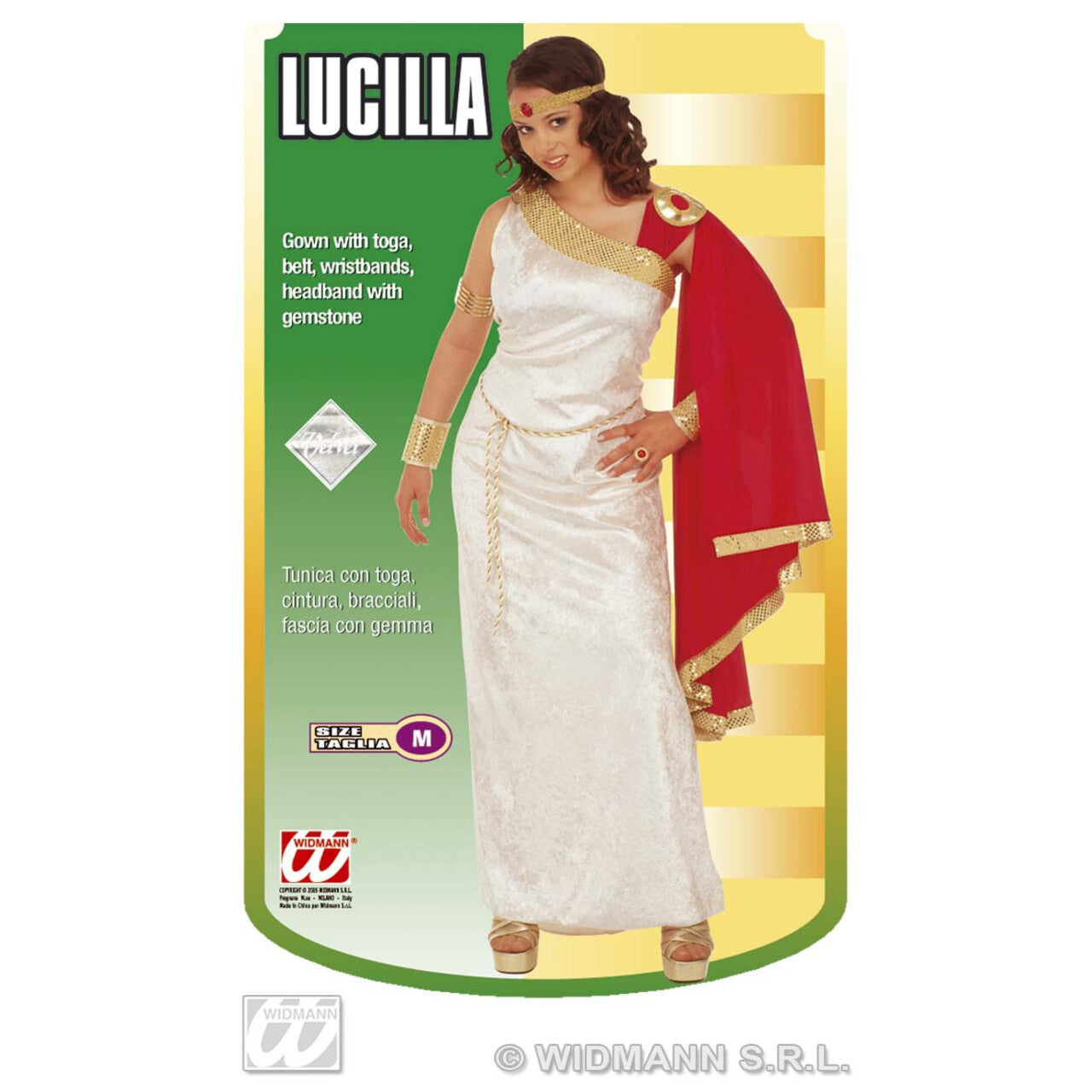 Op deze afbeelding zie je een Kostuums, van het merk Widmann. Keizerlijke Dame Lucilla, Fluweel Kostuum Vrouw