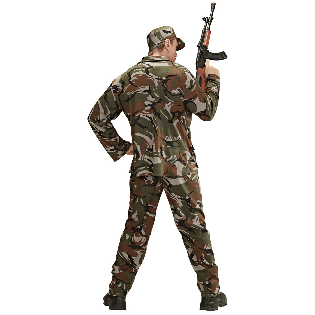 Op deze afbeelding zie je een Kostuums, van het merk Widmann. American G.i. Joe XL Kostuum Man