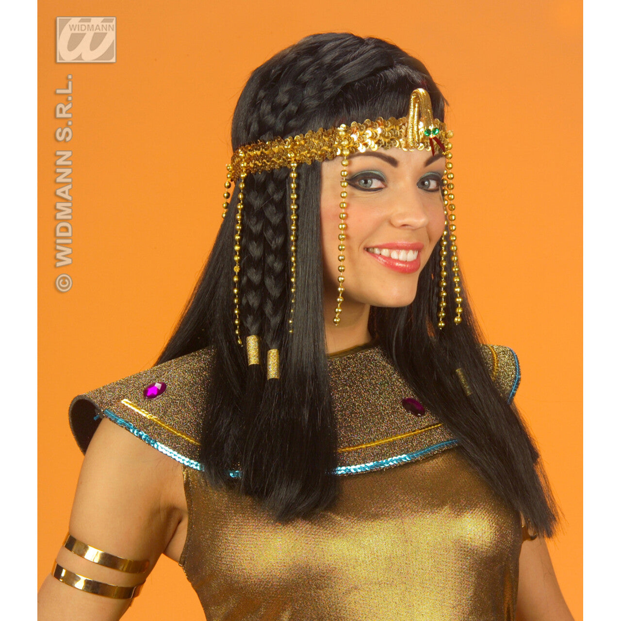 Op deze afbeelding zie je een Accessoires, van het merk Widmann. Egyptisch Hoofdstuk Met Parels
