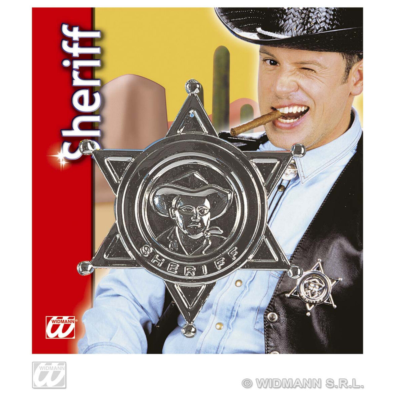 Op deze afbeelding zie je een Accessoires, van het merk Widmann. Sheriff Ster