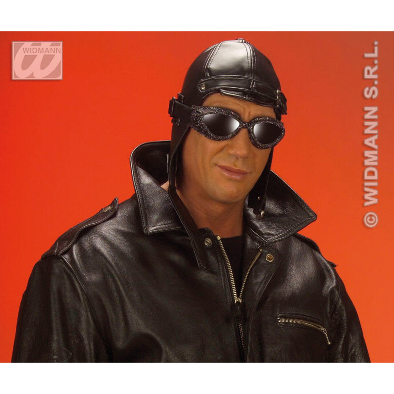 Op deze afbeelding zie je een Accessoires, van het merk Widmann. Hoed Aviator, Lederlook